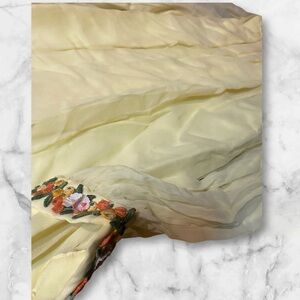 Vintage union made yellow long dress